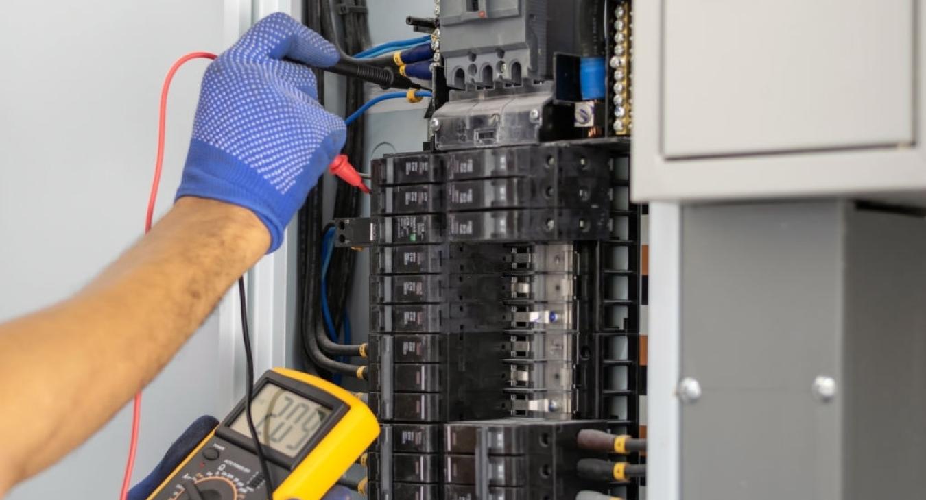 Electrician Performing Electrical safety checks 