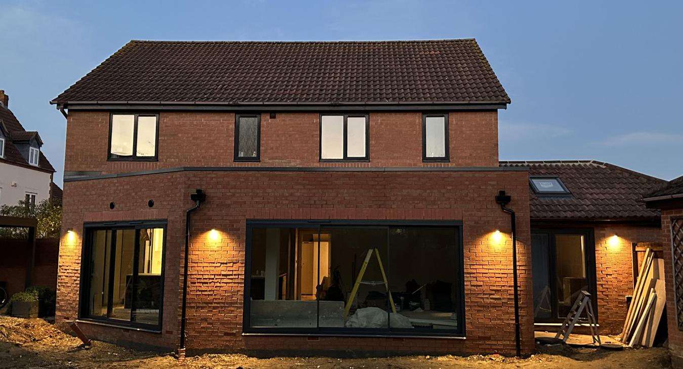 Garden lighting installation wired on extension we have completed in Middleton, Milton Keynes. 